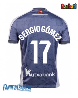 Real Sociedad Sergio Gomez #17 Tricou Fotbal Replică 2025-26 Barbati Deplasare